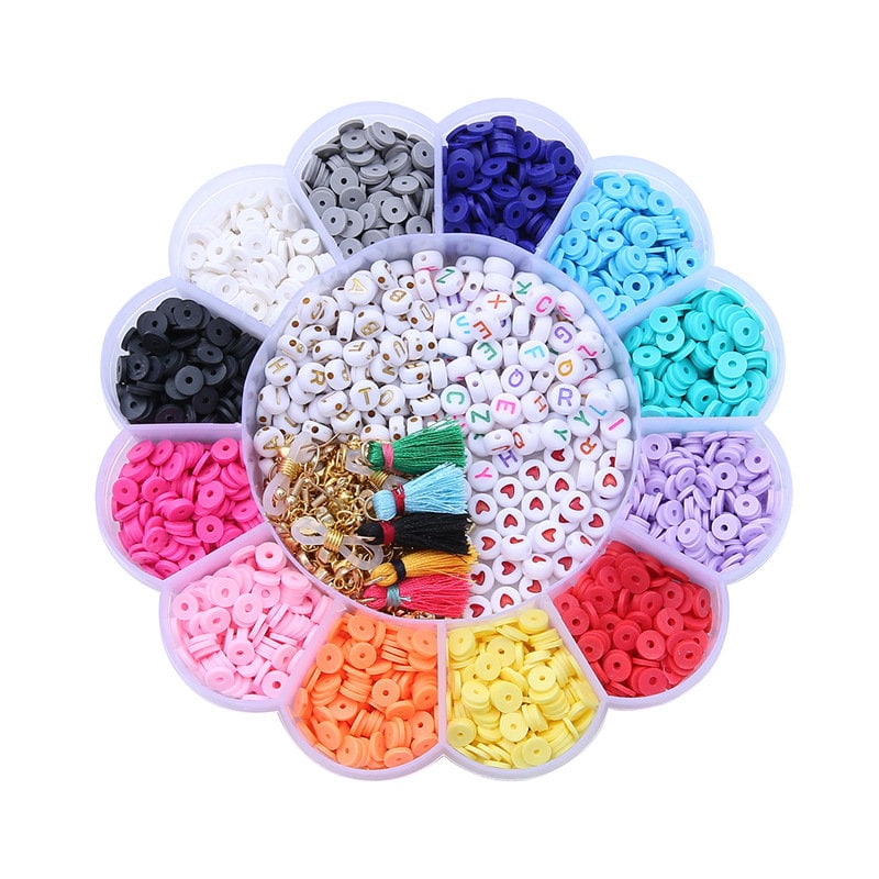 2mm glass seed bead kit, 4800 assorted mixed beads, Jewelry making set