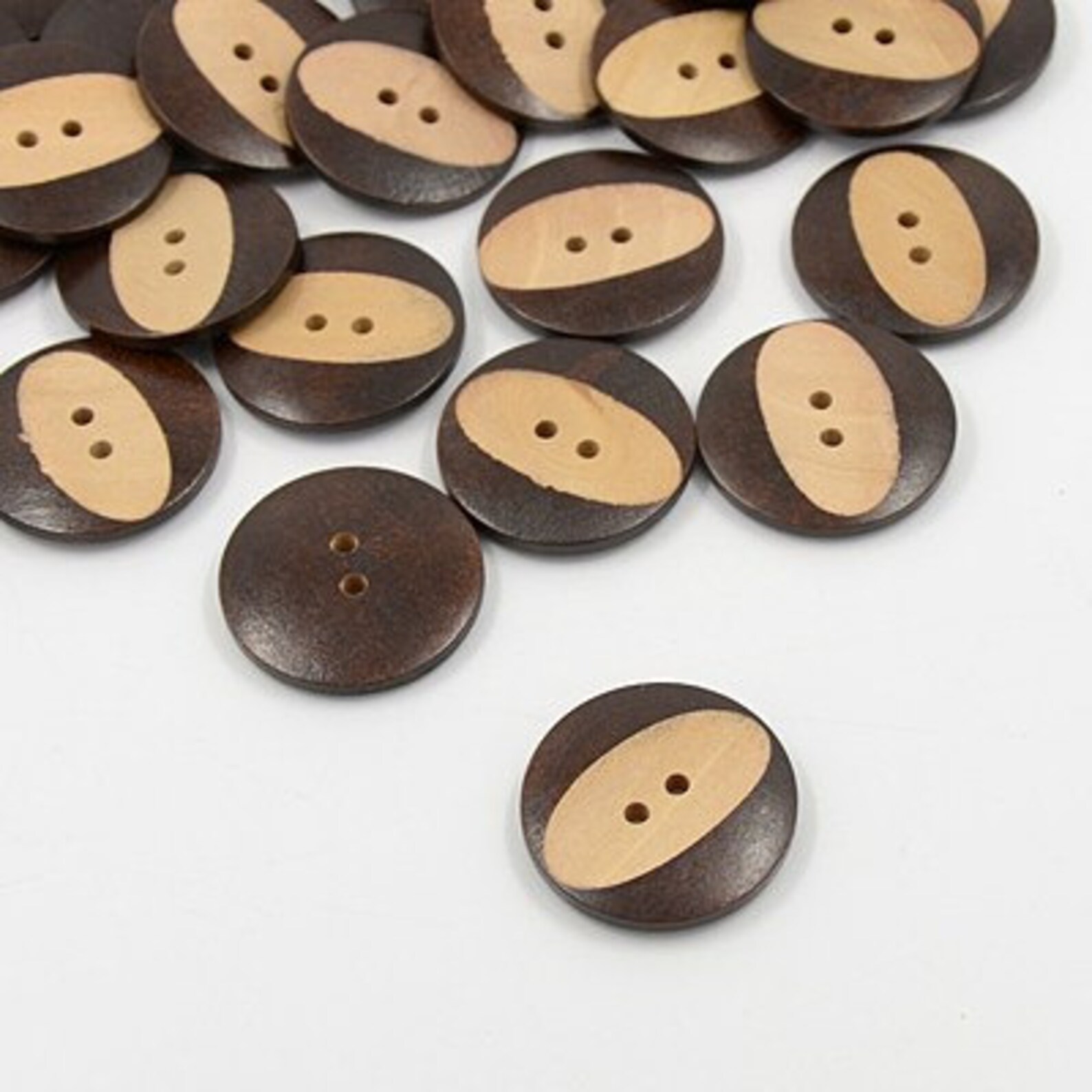 Carved Wooden Sewing Buttons 30mm set of 6 wood buttons Etsy