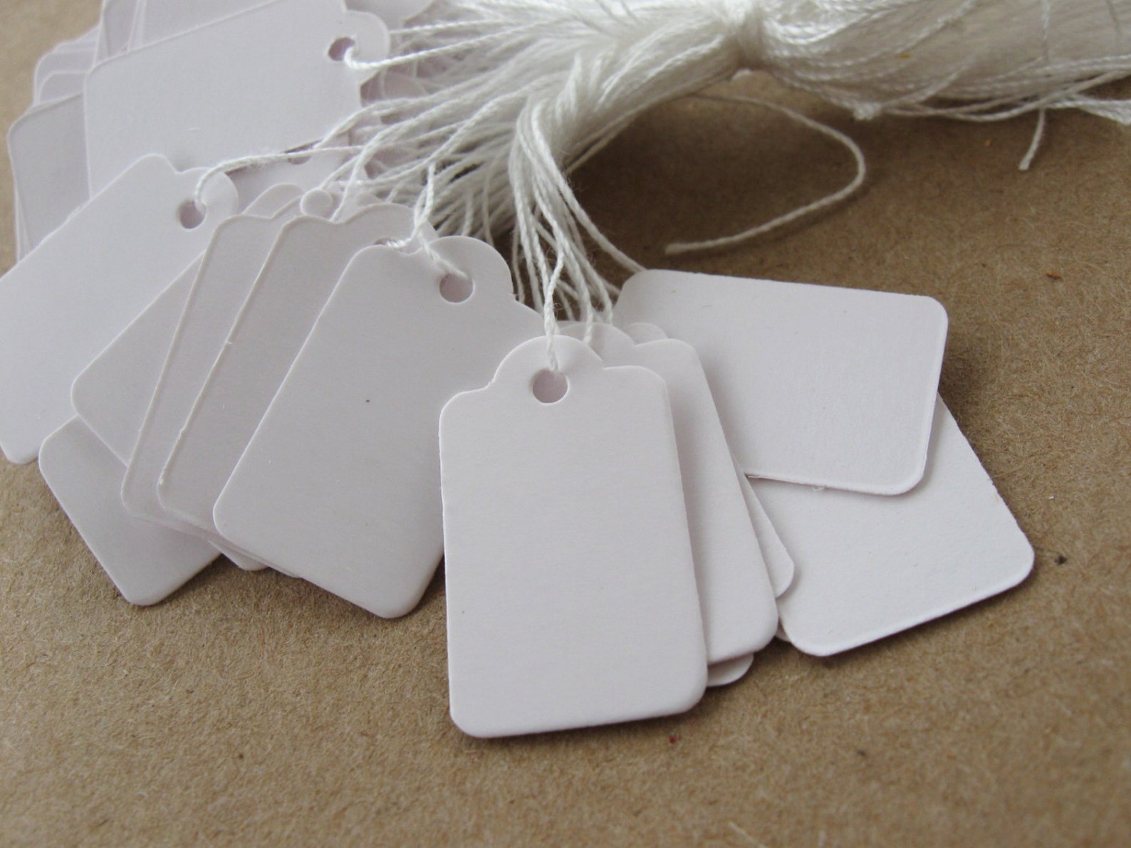 Jewelry Price Tags Blank White Rectangular Tags Set of 100 Etsy