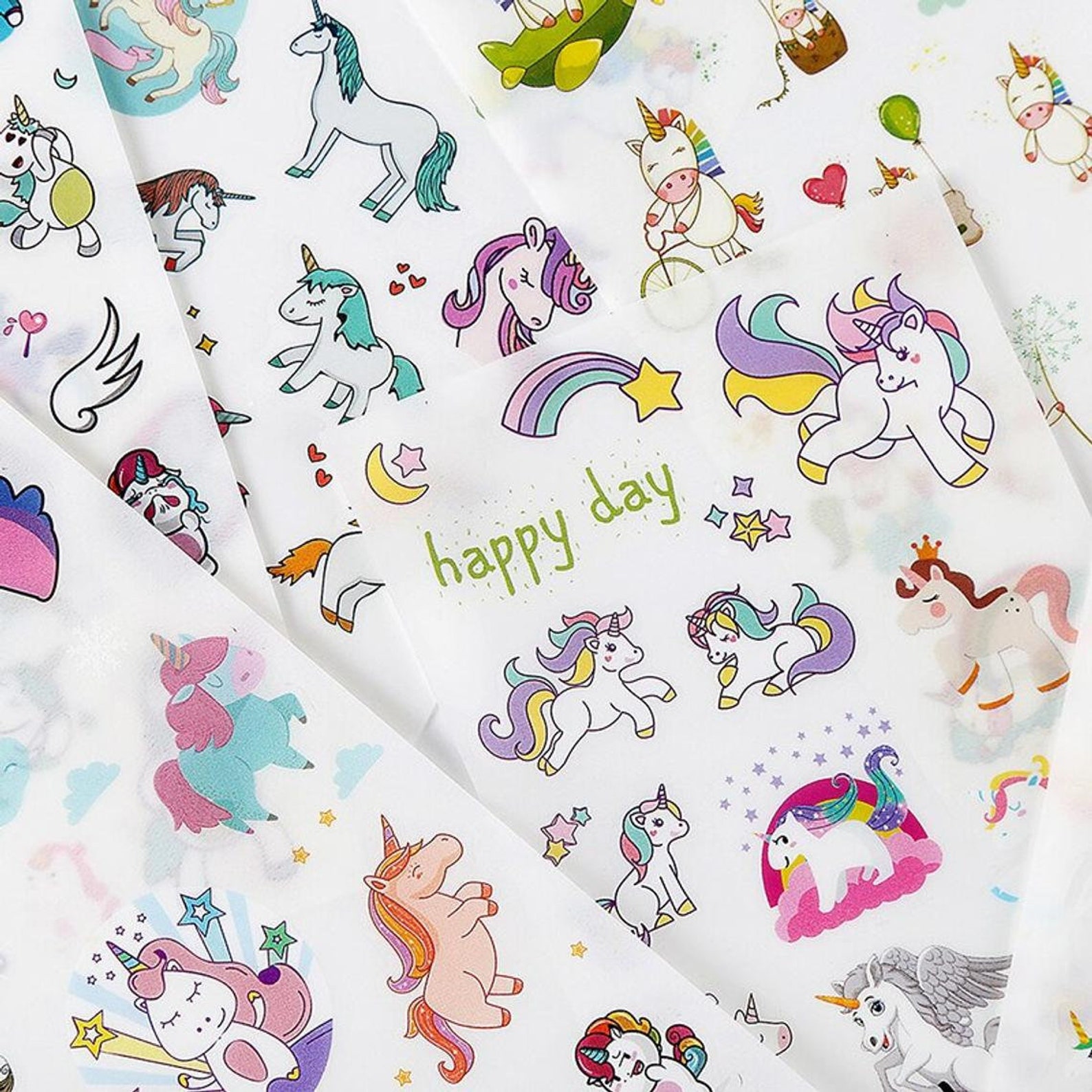 Unicorn sticker pack 6 sheets of cute stickers Etsy