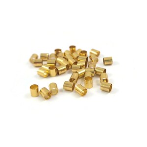 3mm crimp tube beads Nickel, lead, and cadmium free Hypoallergenic jewelry making findings image 4