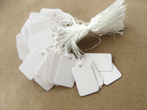Blank Price Tags With String (1,000 pcs.)