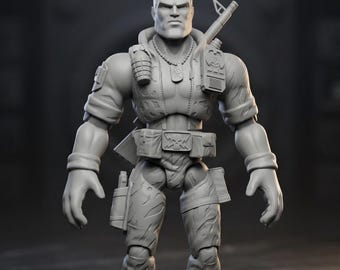 Major Chip Hazard Small Soldiers Action Figure STL, Commando Elite Printable, Retro 90s Movie Villain 3D Model, Niche Collectible