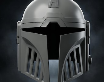 Mandalorian Gladiator Helmet STL, Custom Knight Mando 3D Print File, Wearable Star Wars Cosplay Armor, Bounty Hunter 3D Model STL
