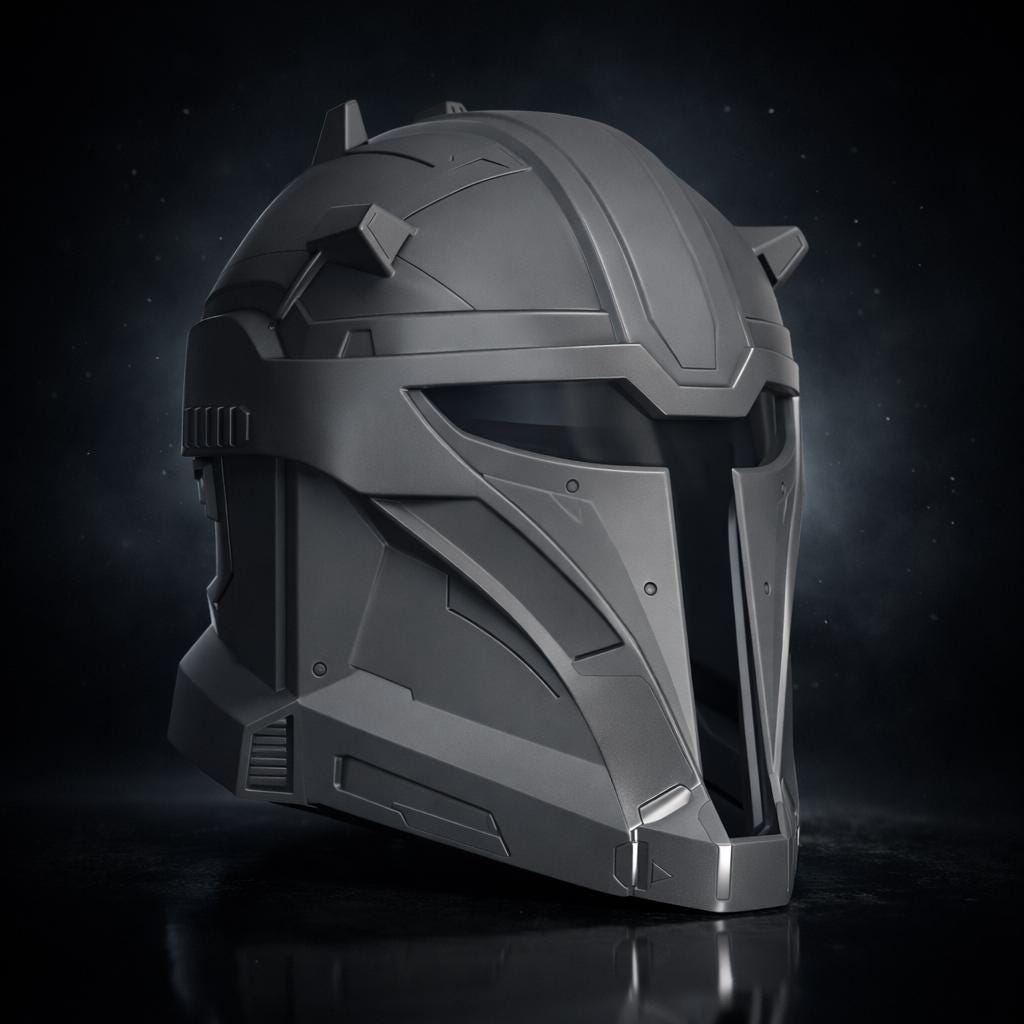 Mandalorian Super Commando Helmet STL, Maul Mando 3D Print File