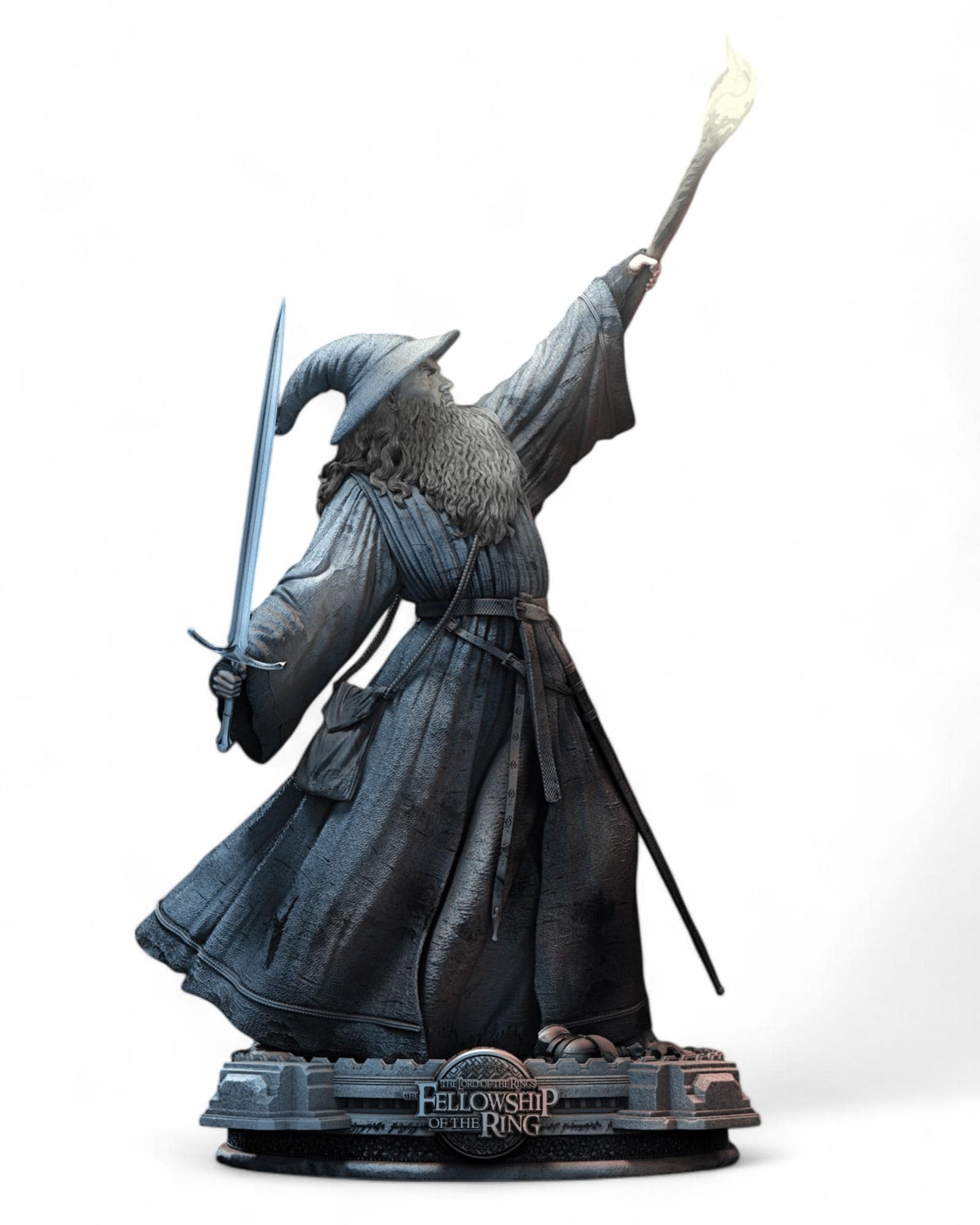 Gandalf Statue STL File | Lord of the Rings Wizard 3D Print
