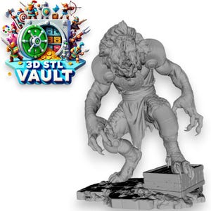 Rahzar Muntant STL File High Quality 3D Printer Resin SLA