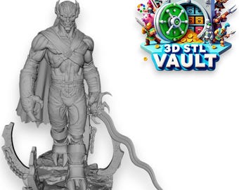 Kain Soul Reaver STL File – Legacy of Kain 3D Print Model | Digital STL Download for Resin & FDM 3D Printers (High Quality Stl)