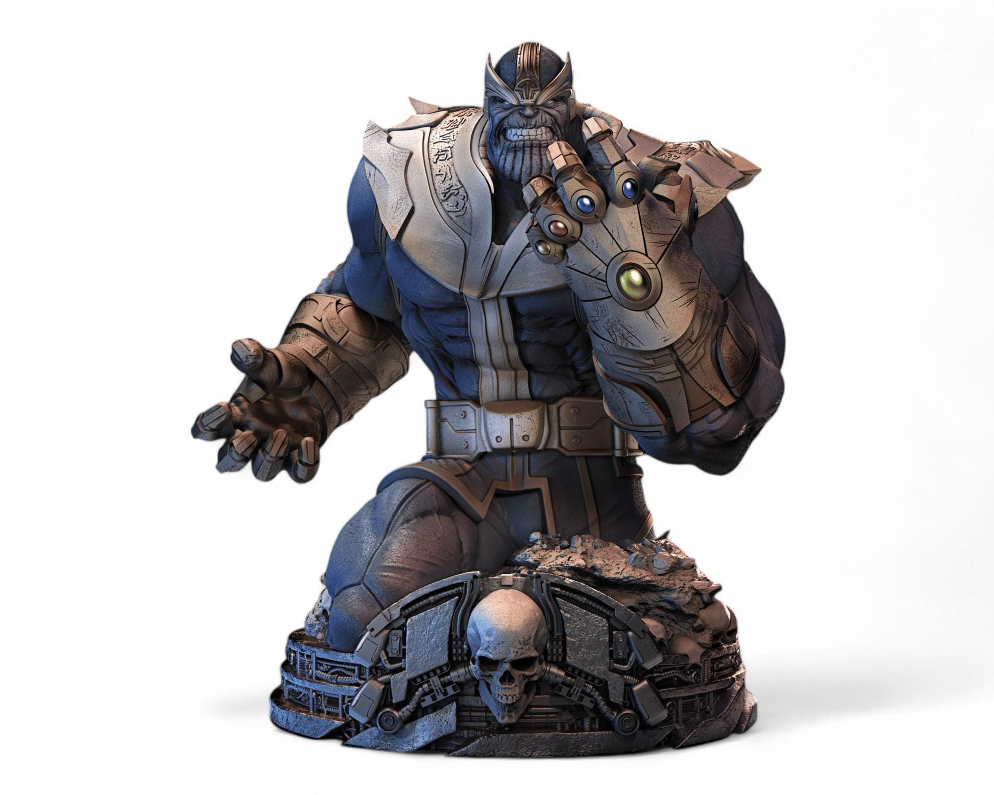 Comic Thanos Bust STL File High Quality 3D Printer Resin SLA - Etsy