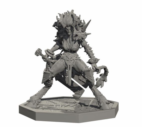 Magik STL, Marvel Rivals Darkchylde 3D Print File, Demonic