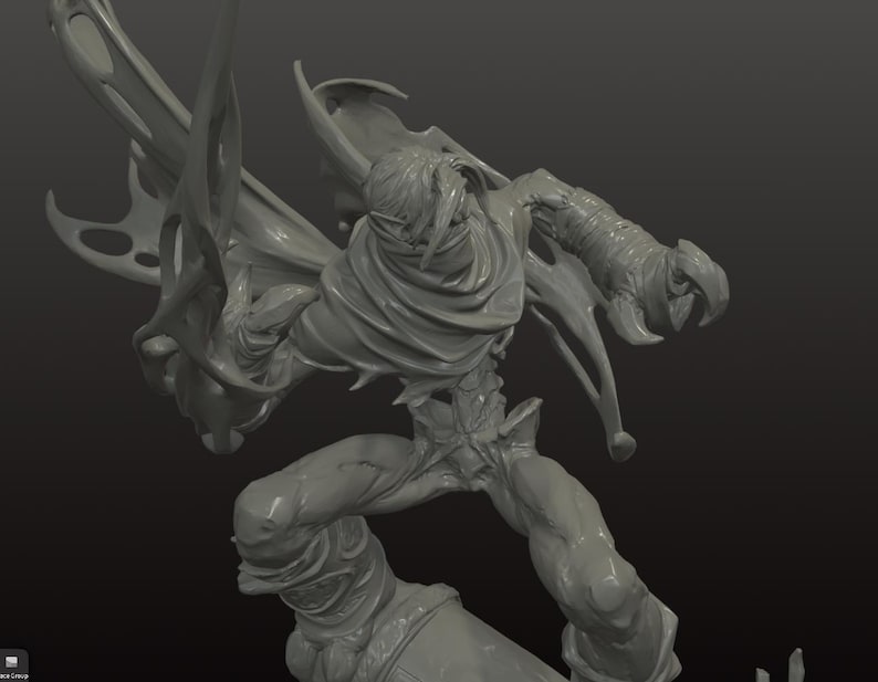 Shadow Ravor Shadow Reaver Assassin STL 3D Print Model, Detailed Character Sculpture ...