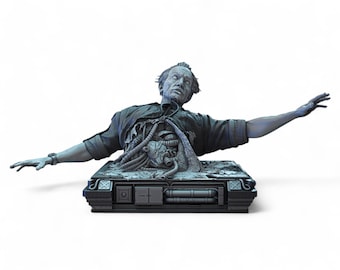 Alien Bishop Bust STL File | High Detail Sci-Fi Statue 3D Print Model for Resin & FDM Printers | Collectible Digital Download