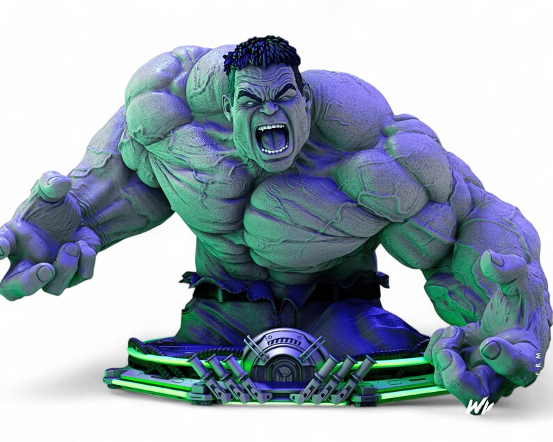 Hulk Bust STL File High Quality 3D Printer Resin SLA - Etsy