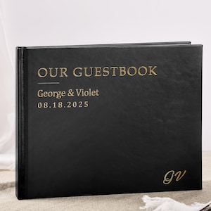 Libro degli ospiti per matrimonio / Libro degli ospiti neutro / Album per matrimonio / Libro delle firme per matrimonio / Libro degli ospiti in lamina / Pagine a righe / Matrimonio personalizzato
