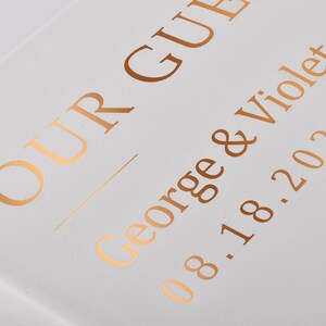 Wedding Album Ivory With Foil Gold Lettering, Instax Wedding Book, Personalized Photo Guest Book, Photo Booth Album