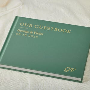 Custom Wedding Reception Guestbook, Wedding Guestbook, Personalized Photo Album, Personalized Photo Guest Book, Wedding Signing Book