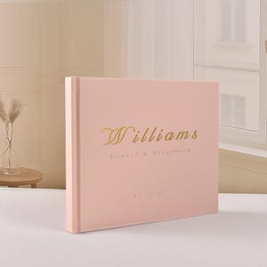 Personalized Wedding Guest Book , Custom Guest Book , Hardcover Wedding Guest Book , Gold Foil Guest Book , Wedding Guest Book Album