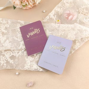 Livres de vœux pour elle et lui | Livret de vœux personnalisé | Cadeau personnalisé | Livres de vœux en papier fait main | Lot de 2 pour elle et lui | Livres de vœux personnalisés