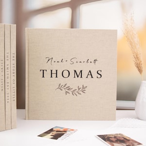 Modern Wedding Guest Book, Linen Wedding Guest Book, Printed Guestbook, Modern Guest Book, Personalised Guest Book, Unique Wedding Guestbook