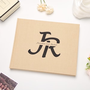 Custom Wedding Guest Book, Linen Polaroid Photo Album, Engagement and Anniversary Scrapbook, Wedding Keepsake, Wedding Reception Book