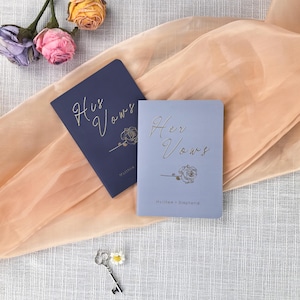 Custom Vows Booklet, Wedding Vow Book, Customized Wedding Vows, Personalized Vows