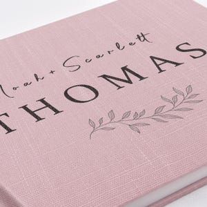 Personalised Linen Guest Book | Wedding Linen Wedding Guestbook | Engagement Reception Memories Album Landscape Linen Photo Guest Book