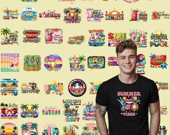 Summer Vibes Bundle , Beach Life Png, Summer Sublimation PNG, Summer Vibes, Summer Cliparts, Hot Summer, T-Shirt File, Commercial use design