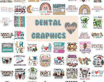 Dental Png Bundle, Dentist Work, Dental Assistent, Tooth PNG, White teeth, Medical stuff job, Dental shirt, Digital Files, Instant Download