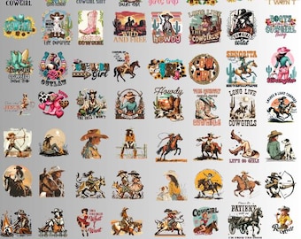 Western Cowgirl Bundle 80+ PNG, Western Sublimations Bundle, Cowgirl Grafiken png, Country T-Shirt Design, Howdy png, Rodeo Sublimation PNG