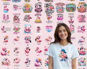 120+ Funny Flamingo Png Bundle, Pink Flamingo, Flamingo Quotes, Summer Flamingo, Flamingo Shirt, Digital Bundle, Flamingo sublimation PNG