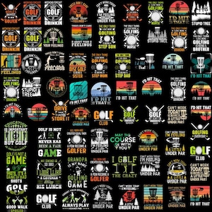 120 + Golf Png-Bundle, Golf-Drucke, Golf-Zitate, Golf-Grafiken PNG, Golf-Shirt, Golf-Split, Retro Pngs, Golfer Geschenk, kommerzielle Nutzung
