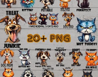 Pets Lover Png Bundle, Funny Cat, funny dog Png, Funny Graphics, Cat Owner, Cat Designs, Cat Shirt, dog owner, Digital File , dog shirt