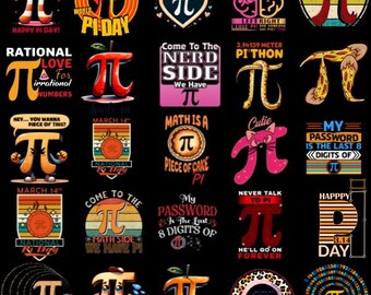 150+ Pi Day PNG Bundle, Pi Printable, Pi Day Graphics, Math Teacher, Math Class, Math Lover, Digital Download, Geometry Graphics