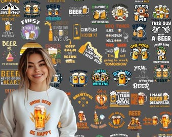 Beer lover 100+ PNG Bundle, Beer Graphics, Funny Quote, Beer Sayings, Beer Mugs, Beer glass, Drinking Buddy, Digital Prints, Commercial use