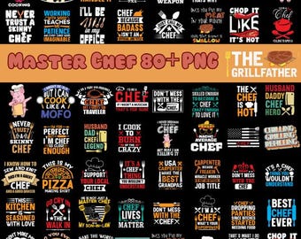 Master Chef PNG Bundle, Chef Graphics, Chef Sublimation, Food Quotes, Kitchen Team, Bbq Clipart, Fast Food, Cut File, Commercial Use PNG