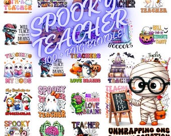 Spooky Teacher PNG,Halloween Teacher Bundle Png,Scary Teacher Shirt, Spooky School,Halloween File, Digital File,Commercial Use,Cut File