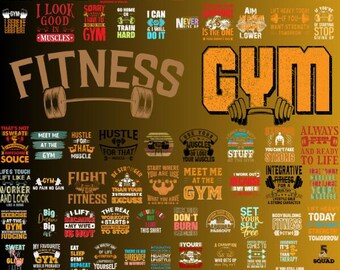 Ensemble de sport entraînement 200+ PNG, lot de sport, lot de remise en forme, t-shirt de sport png, méga lot de motivation, citations de chemise d'entraînement, sublimation de salle de sport