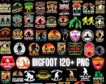 120+ Bigfoot Pngs, Bigfoot Clipart, Digital File, Bigfoot Bundle, Bigfoot Graphics, Bigfoot T-Shirt, Cut file, Bigfoot Cup, Digital Download