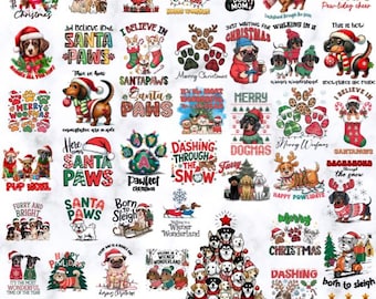 Christmas dog Bundle 80+ PNG, dog lover PNG , funny dog, dog T-shirts Designs, Commercial use, Christmas pets png , cute dog, sarcastic dog