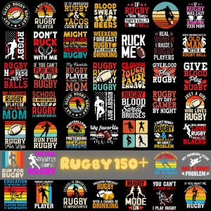 American Football Designs, Rugby Bundle, Rugby Graphics, Rugby Cliparts , Rugby Shirt, Rugby Team Png, Sports Printing, Commercial use