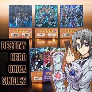 Handmade Destiny Hero Orica Cards: Anime Style Collectible