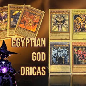 DIY Egyptian God Orica Cards | Handmade Carbon Fiber Gold Style | Anime Collector’s | DIY Project