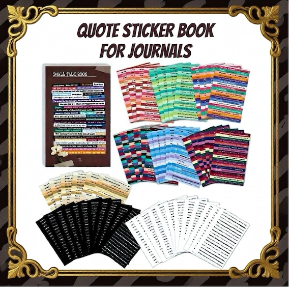 Journal stickers are perfect for planners. Organize your thoughts, track daily life, and add a creative, aesthetic touch to every page.