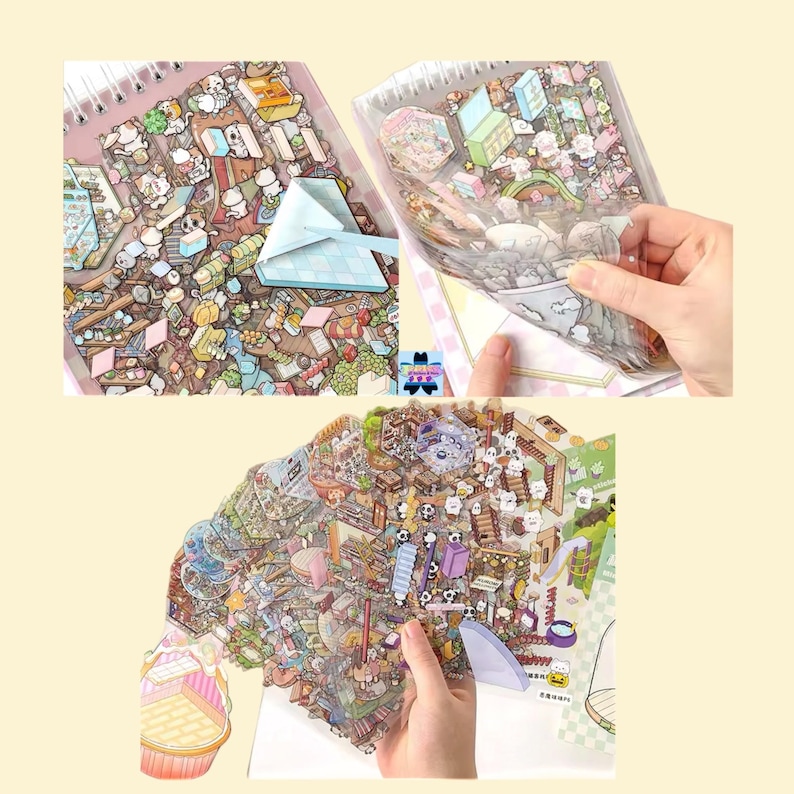 May include: A set of colorful stickers featuring a variety of cute cartoon characters and objects. The stickers are arranged in a grid pattern on a white background. The stickers are perfect for adding a touch of whimsy to your planner, journal, or scrapbook.