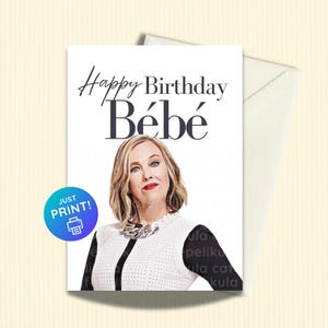 Schitt Creek lustige Karte | Karte zum Geburtstag | Muttertagskarte | Moira Rose | Bearbeitbare Canva Vorlage & Druck zu Hause | Digitaler Download