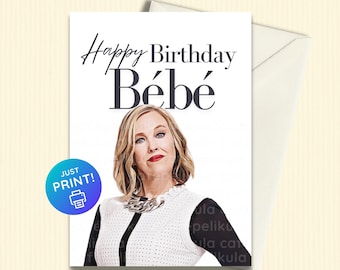 Schitt's Creek Funny Card | Birthday Card Gift | Mother's Day Card | Moira Rose | Editable Canva Template & Print at Home | Digital Download