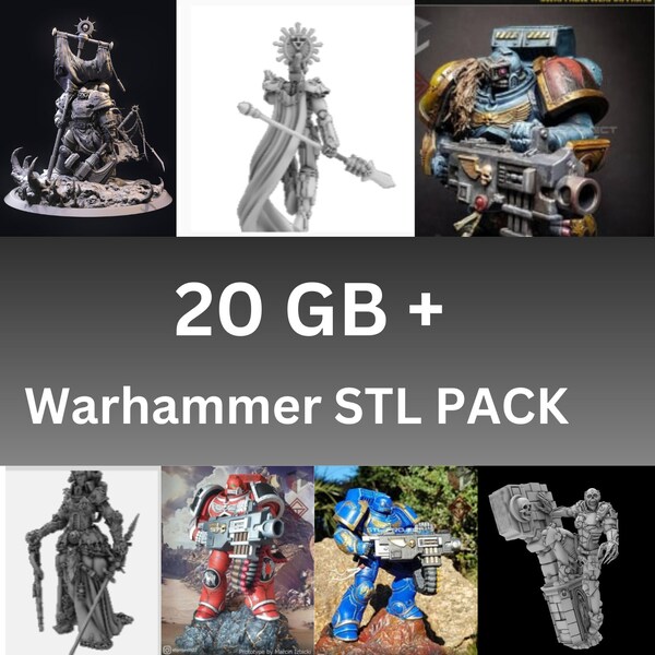 Warhammer 3d-Dateien, 40k Warhammer Miniatures, Warhammer Stl pack, Warhammer 40k, Warhammer Stl, Custodes Stl, stl pack