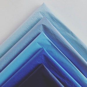Powder Blue / Blue Breeze Tissue Paper Sheets Light Blue Grey Paper Gift Wrapping  Paper 