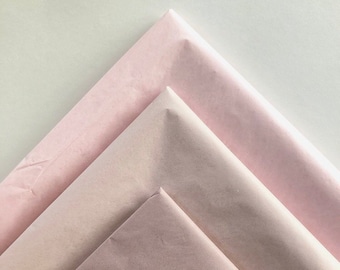 TISSUE PAPER SHEETS Blush, Dusty Rose, Mauve Retail and Gift