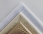 TISSUE PAPER SHEETS white beige tan kraft retail and gift wrapping craft supply packaging diy art project decoupage pompom colors